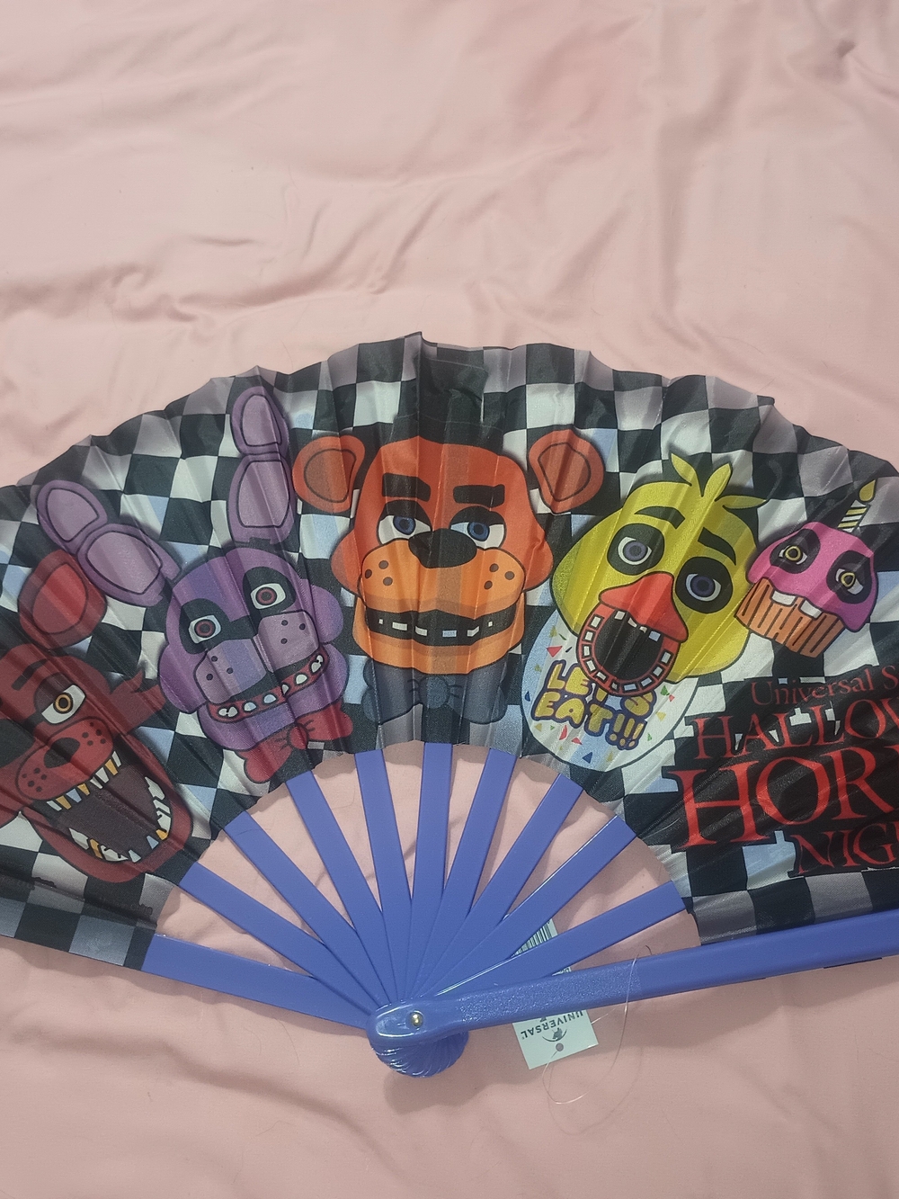 Universal Purple Fan with Five Nights at Freddy's Character Faces